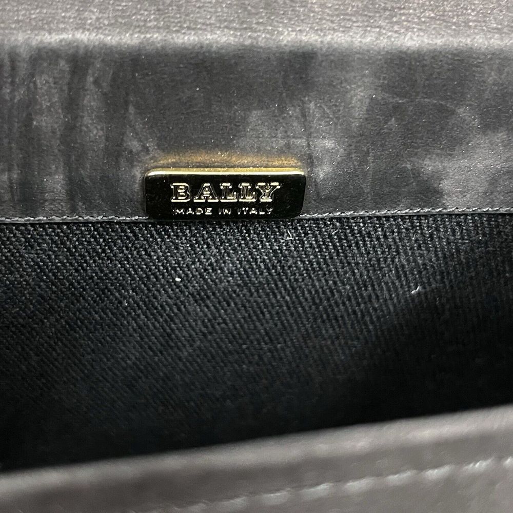 Vintage Bally Suede Shoulder Bag Purse‎ Black Silver Metal Beads Balls & Buckle - Picture 11 of 12
